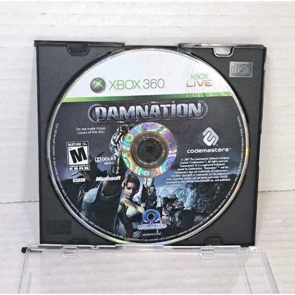 Damnation (Microsoft Xbox 360, 2009) Video Game Disc Only Tested Working - Picture 1 of 2